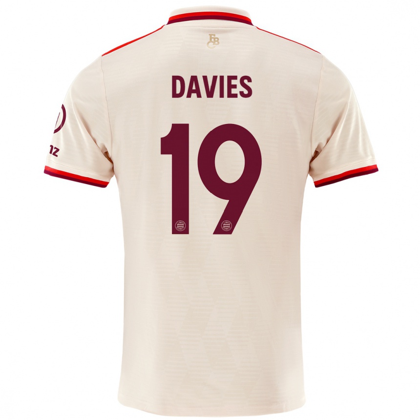 Enfant Football Maillot Alphonso Davies #19 Lin Troisieme 2024/25 Canada