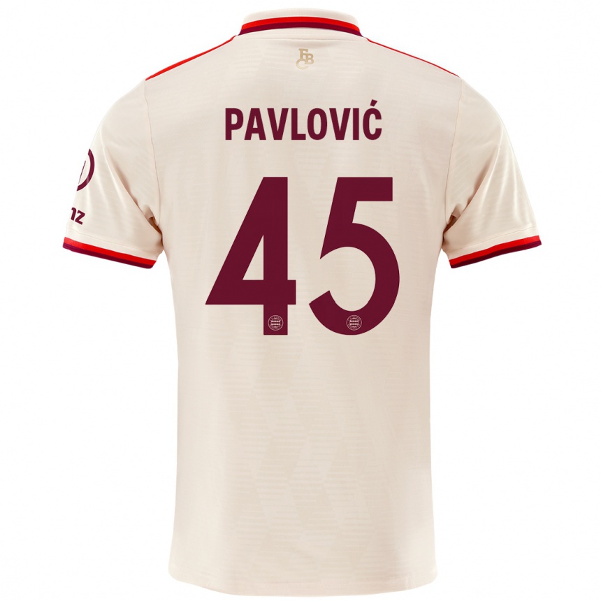 Enfant Football Maillot Aleksandar Pavlovic #45 Lin Troisieme 2024/25 Canada