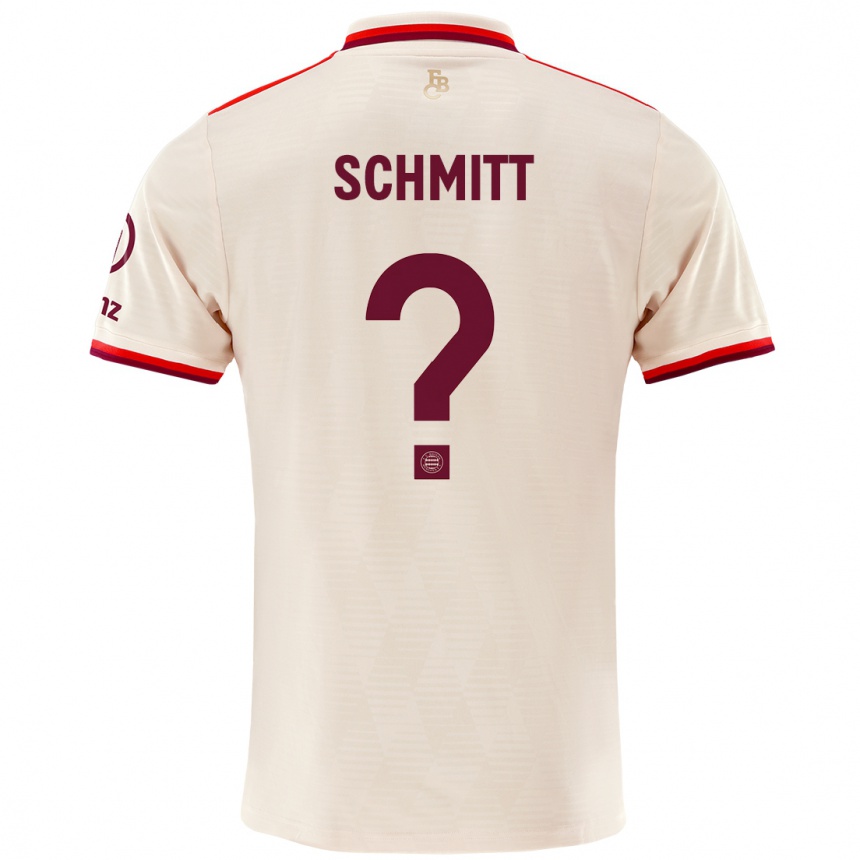 Kids Football Max Schmitt #0 Linen Third Jersey 2024/25 T-Shirt Canada