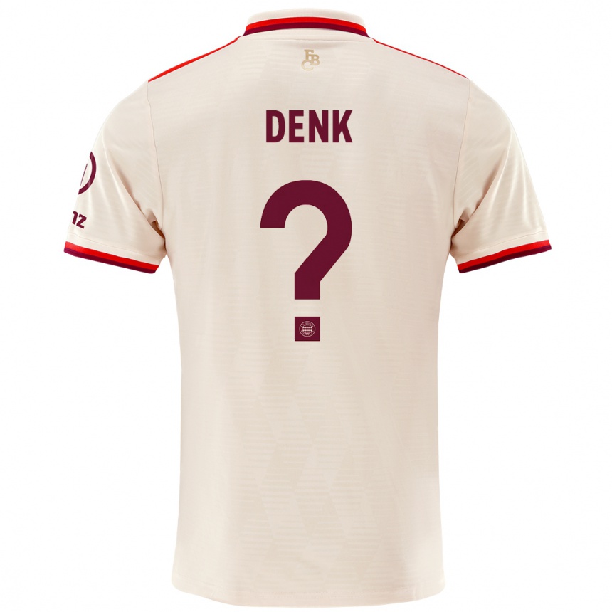 Kids Football Luca Denk #0 Linen Third Jersey 2024/25 T-Shirt Canada