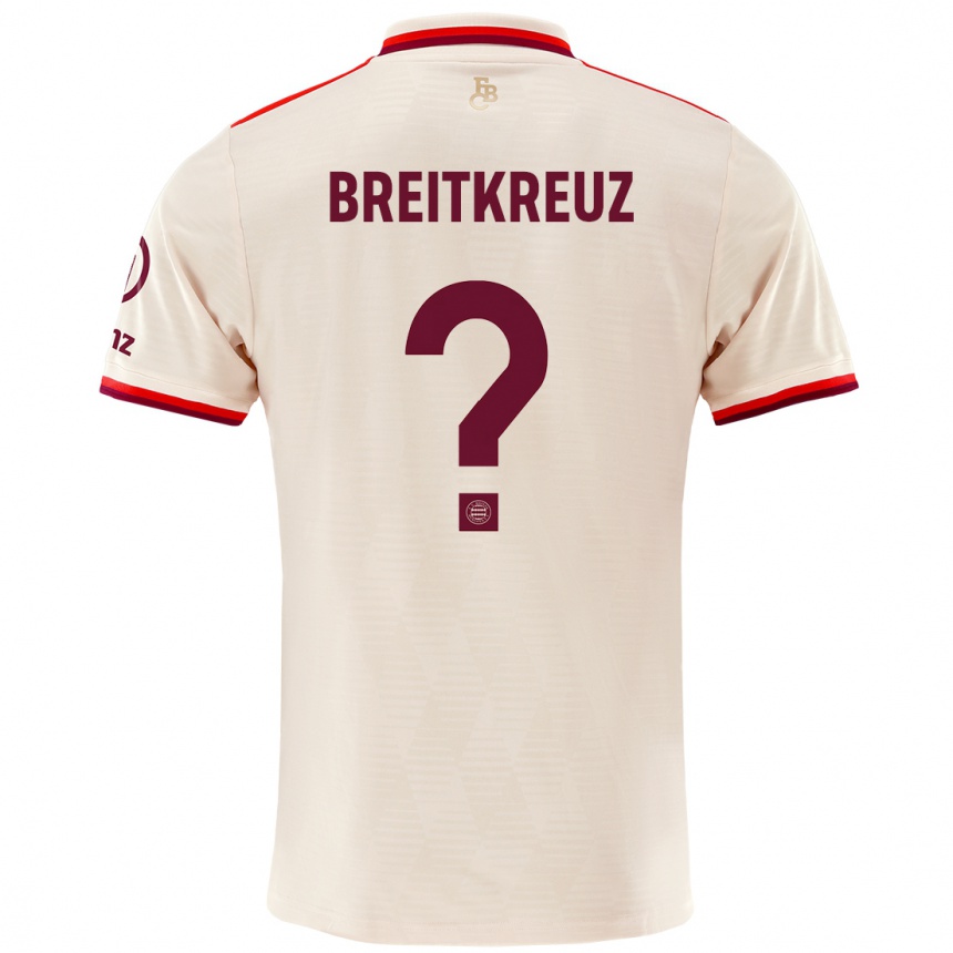 Kids Football Steve Breitkreuz #0 Linen Third Jersey 2024/25 T-Shirt Canada