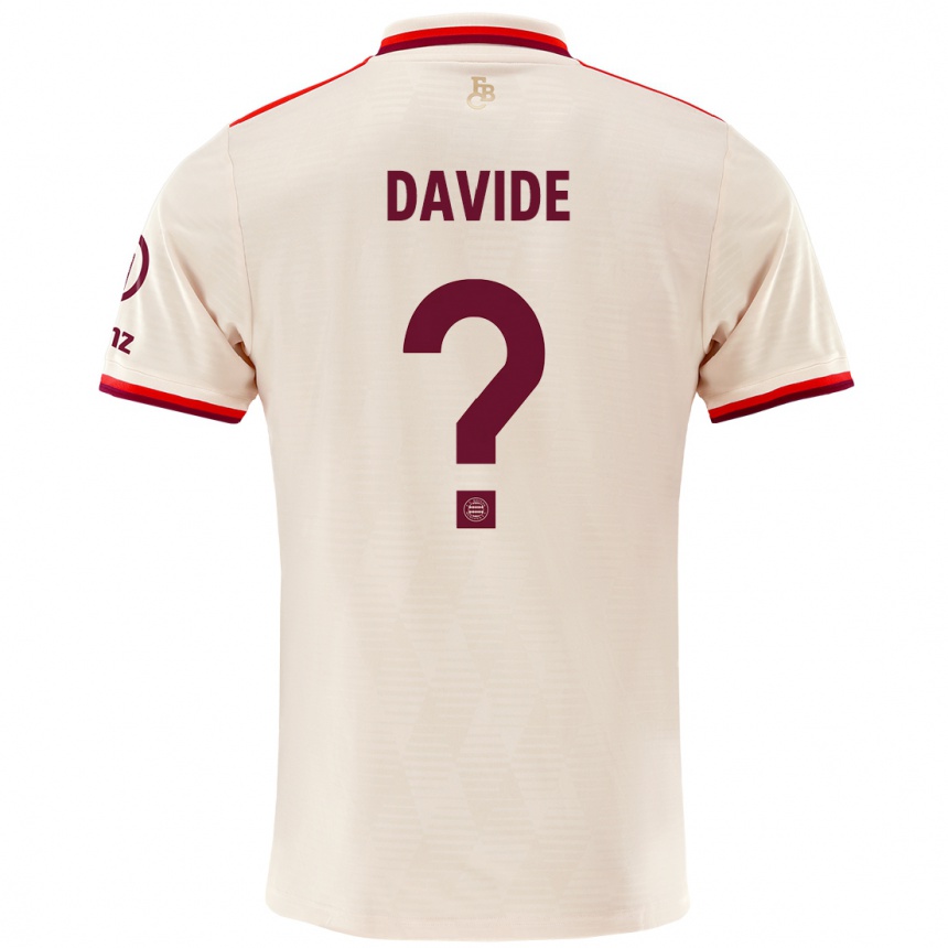 Kids Football Davide Dell'erba #0 Linen Third Jersey 2024/25 T-Shirt Canada