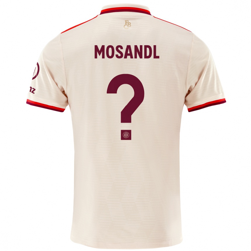 Kids Football Moritz Mosandl #0 Linen Third Jersey 2024/25 T-Shirt Canada