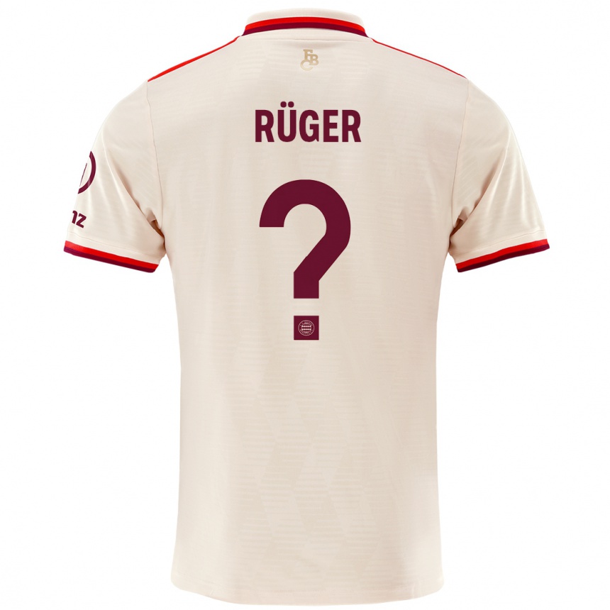 Kids Football Kurt Rüger #0 Linen Third Jersey 2024/25 T-Shirt Canada