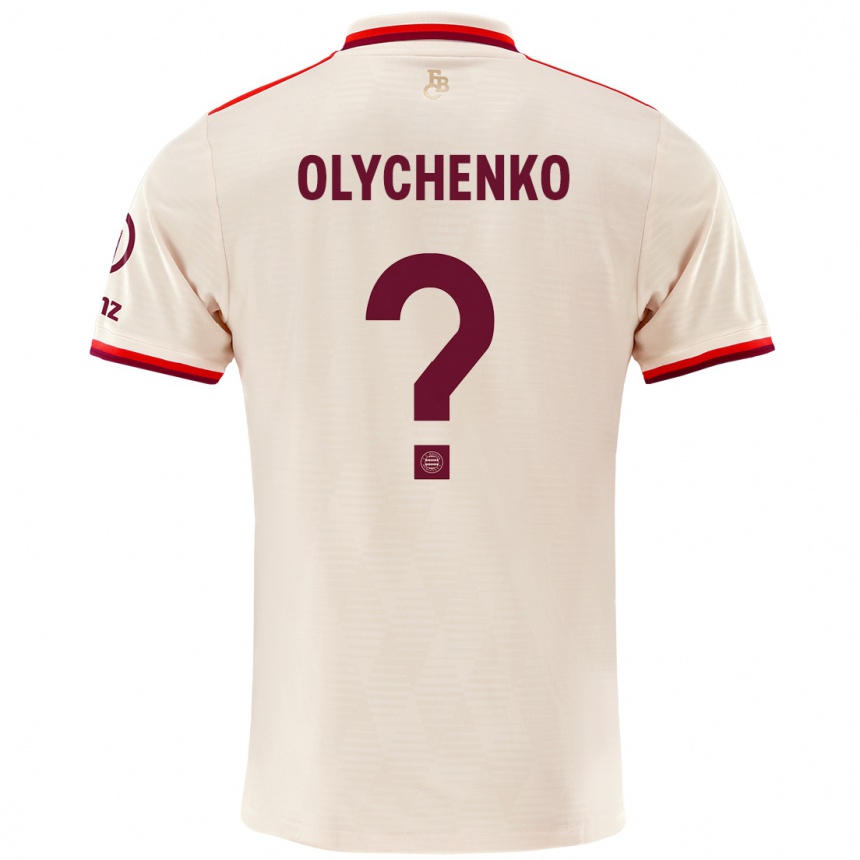 Kids Football Bogdan Olychenko #0 Linen Third Jersey 2024/25 T-Shirt Canada