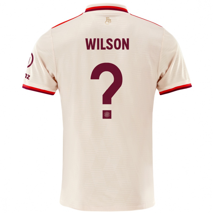 Kids Football Oluwaseyi Wilson #0 Linen Third Jersey 2024/25 T-Shirt Canada