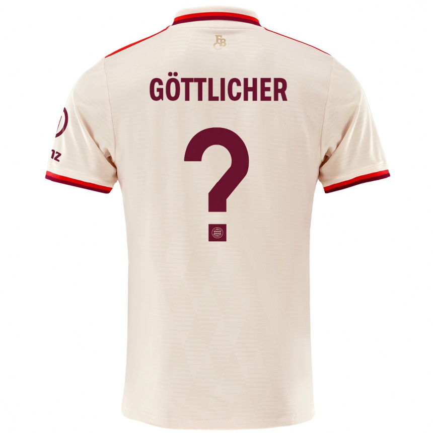 Kids Football Moritz Göttlicher #0 Linen Third Jersey 2024/25 T-Shirt Canada