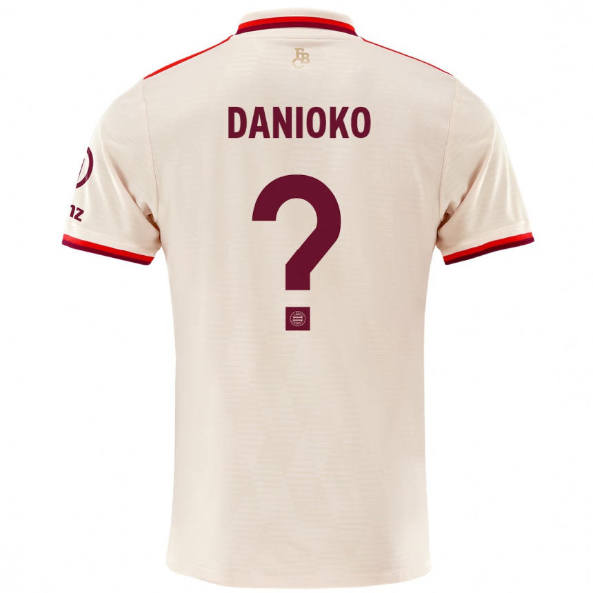 Kids Football Leeron Danioko #0 Linen Third Jersey 2024/25 T-Shirt Canada