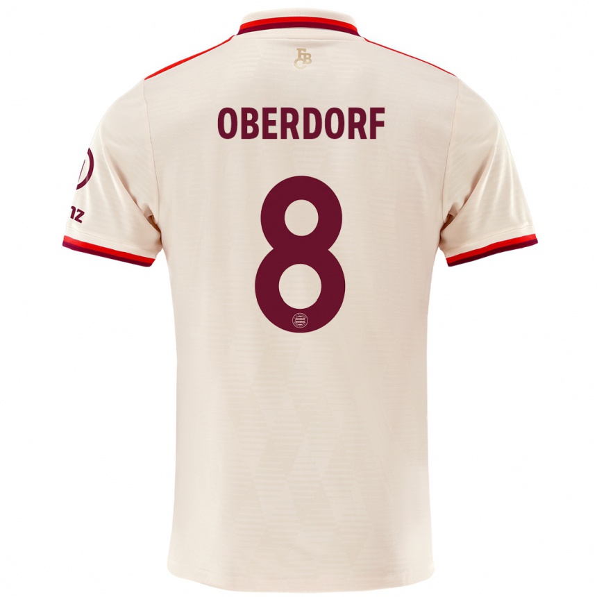 Kids Football Lena Oberdorf #8 Linen Third Jersey 2024/25 T-Shirt Canada