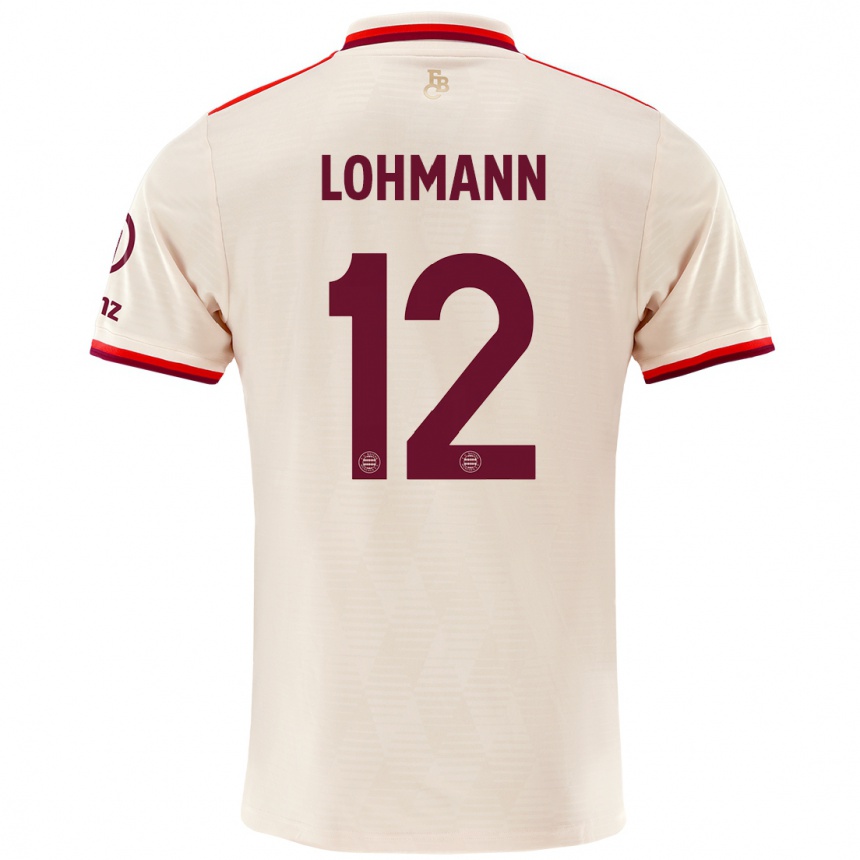 Enfant Football Maillot Sydney Lohmann #12 Lin Troisieme 2024/25 Canada