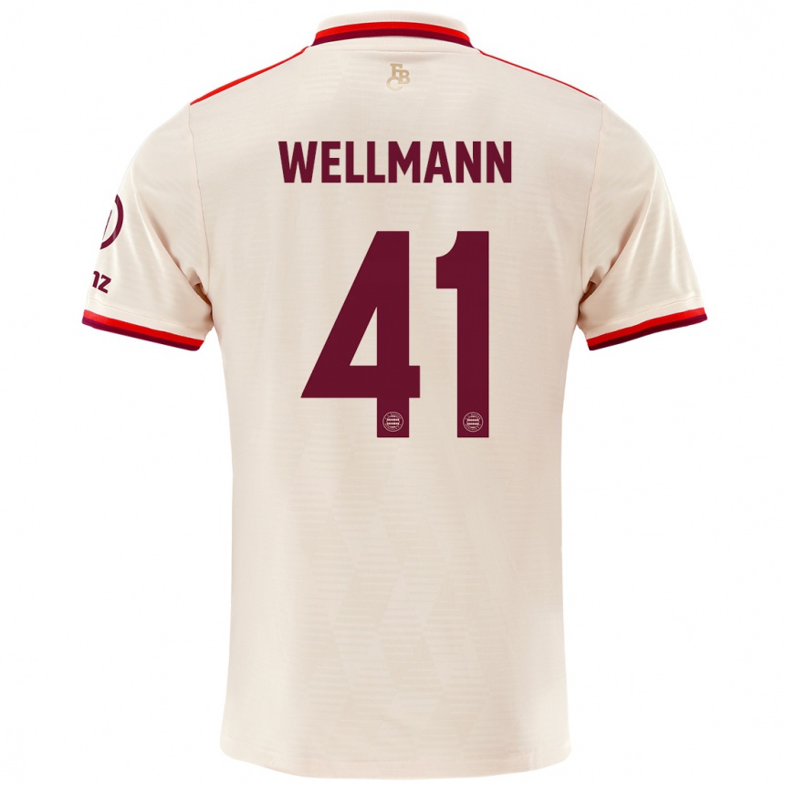 Kids Football Anna Wellmann #41 Linen Third Jersey 2024/25 T-Shirt Canada