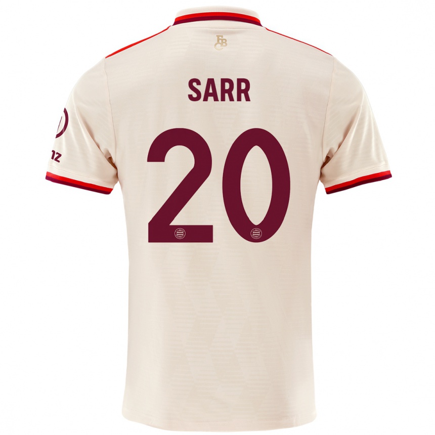 Kids Football Bouna Sarr #20 Linen Third Jersey 2024/25 T-Shirt Canada