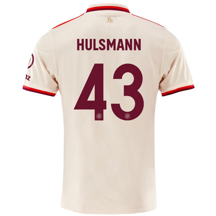 Kids Football Tom Hulsmann #43 Linen Third Jersey 2024/25 T-Shirt Canada