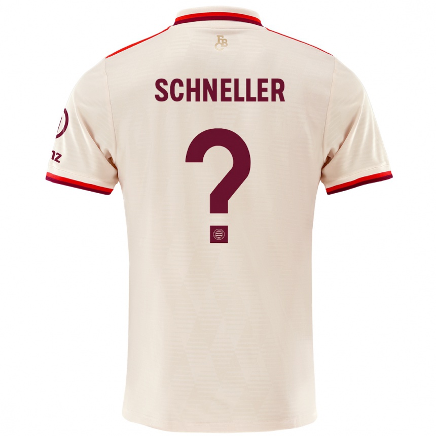 Kids Football Lukas Schneller #0 Linen Third Jersey 2024/25 T-Shirt Canada