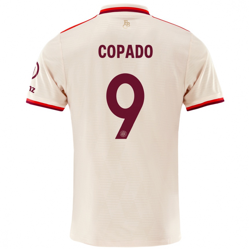 Kids Football Lucas Copado #9 Linen Third Jersey 2024/25 T-Shirt Canada