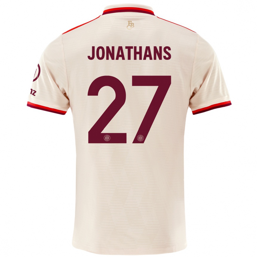 Enfant Football Maillot David Jonathans #27 Lin Troisieme 2024/25 Canada