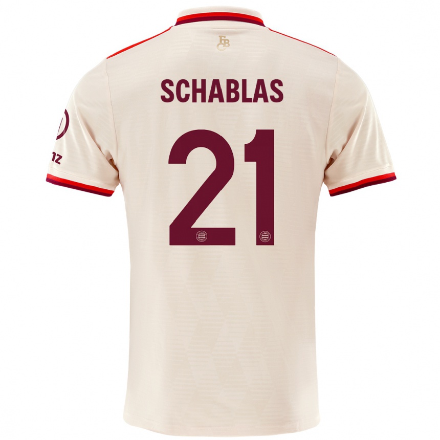 Kids Football Matteo Schablas #21 Linen Third Jersey 2024/25 T-Shirt Canada