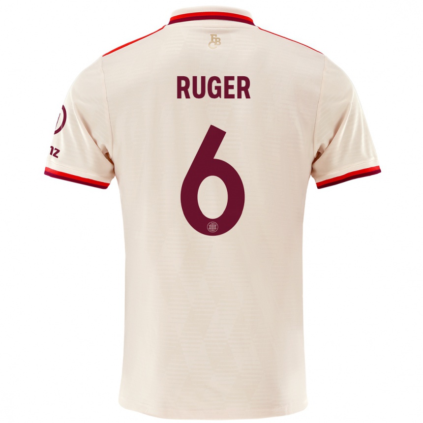 Kids Football Kurt Ruger #6 Linen Third Jersey 2024/25 T-Shirt Canada