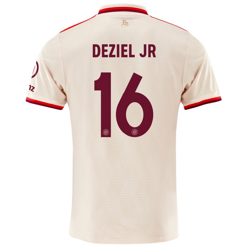 Kids Football Robert Deziel Jr #16 Linen Third Jersey 2024/25 T-Shirt Canada