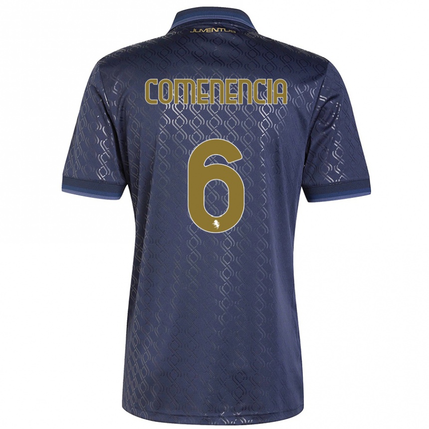 Kids Football Livano Comenencia #6 Navy Blue Third Jersey 2024/25 T-Shirt Canada