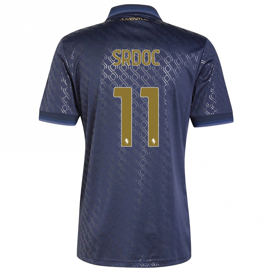 Kids Football Ivano Srdoc #11 Navy Blue Third Jersey 2024/25 T-Shirt Canada