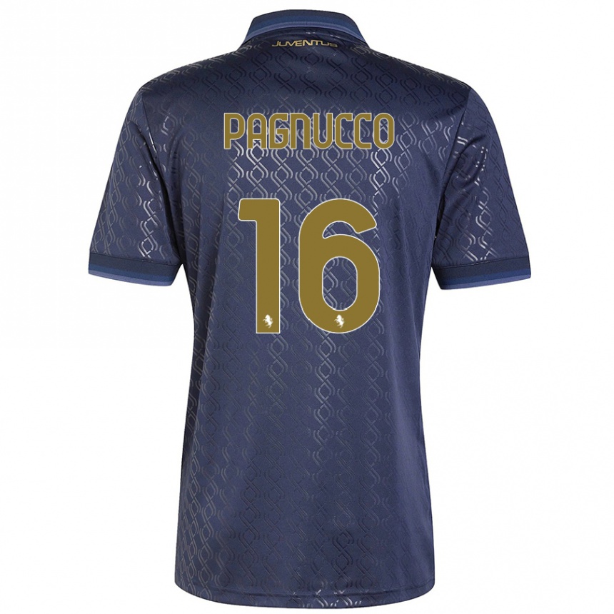 Kids Football Filippo Pagnucco #16 Navy Blue Third Jersey 2024/25 T-Shirt Canada