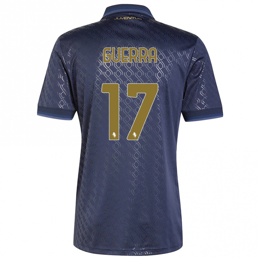 Kids Football Simone Guerra #17 Navy Blue Third Jersey 2024/25 T-Shirt Canada