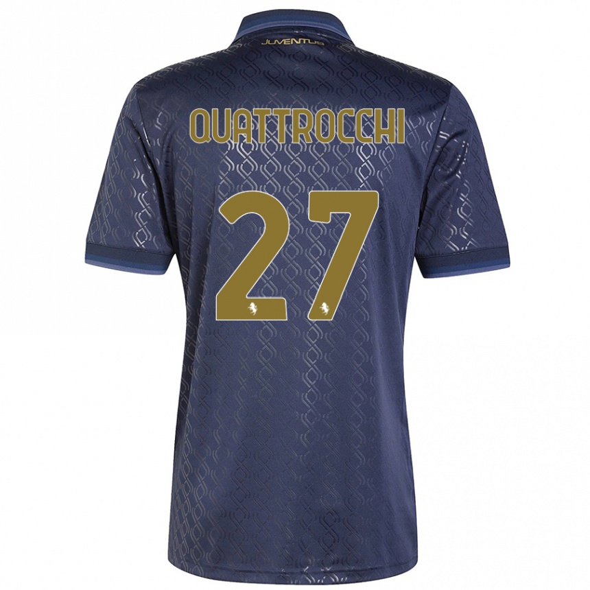 Kids Football Juan Ignacio Quattrocchi #27 Navy Blue Third Jersey 2024/25 T-Shirt Canada