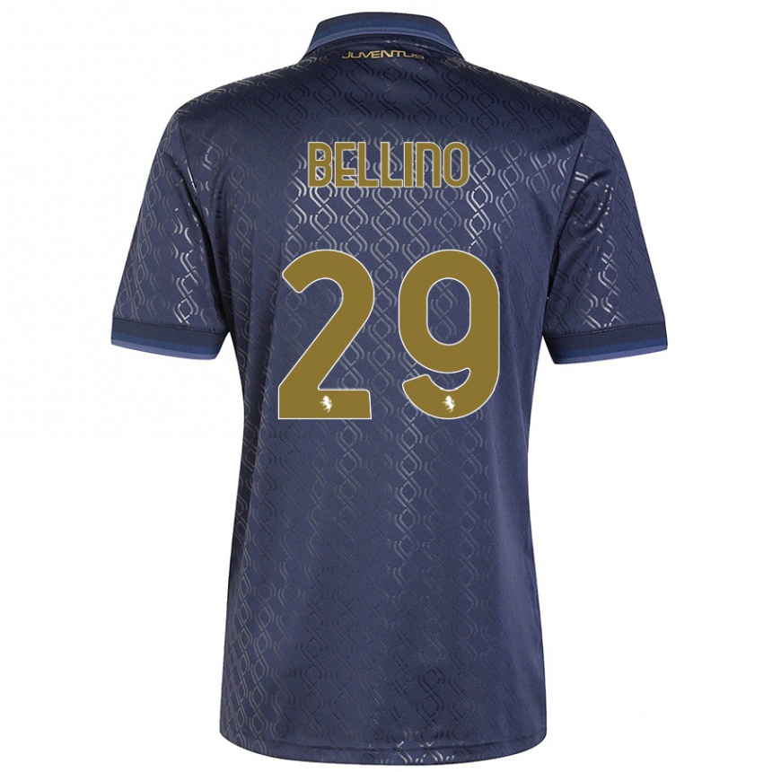 Kids Football Filippo Bellino #29 Navy Blue Third Jersey 2024/25 T-Shirt Canada