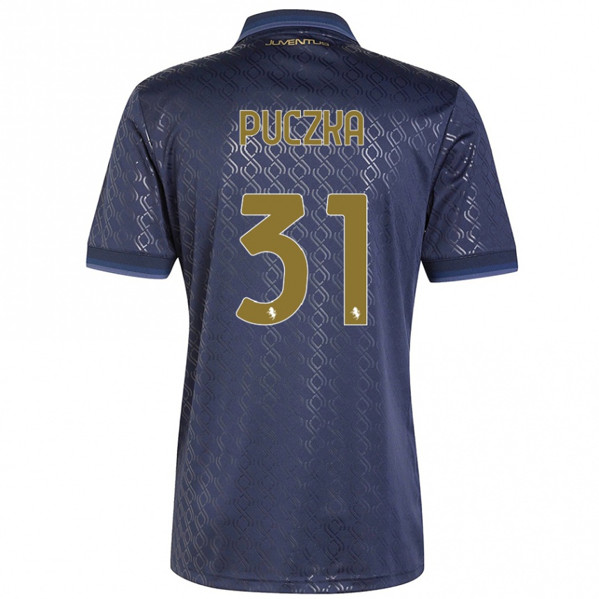 Kids Football David Puczka #31 Navy Blue Third Jersey 2024/25 T-Shirt Canada