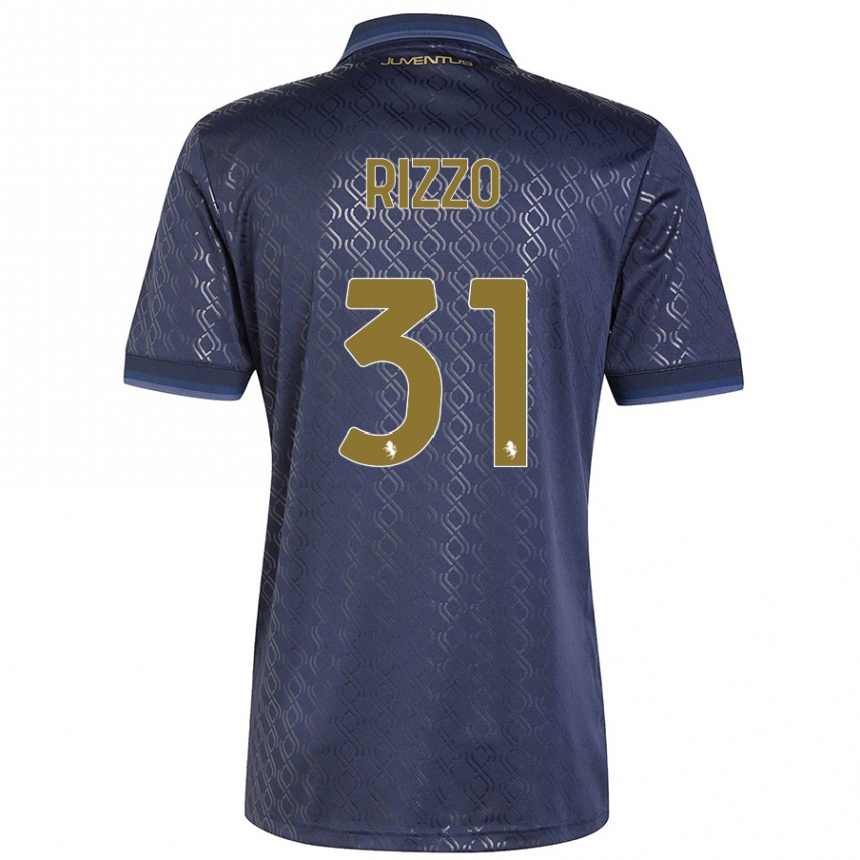 Kids Football Niccolò Rizzo #31 Navy Blue Third Jersey 2024/25 T-Shirt Canada