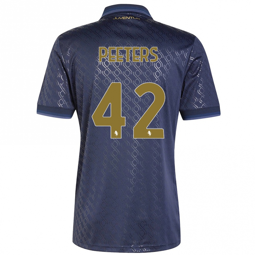 Kids Football Daouda Peeters #42 Navy Blue Third Jersey 2024/25 T-Shirt Canada