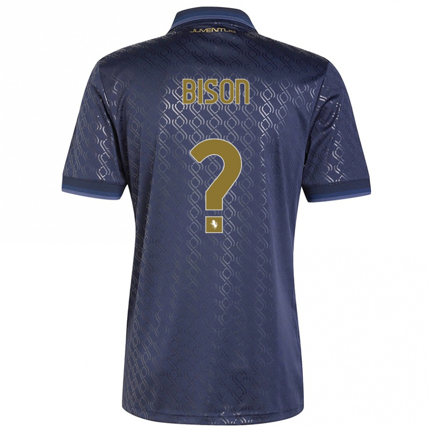 Kids Football Giulia Bison #0 Navy Blue Third Jersey 2024/25 T-Shirt Canada