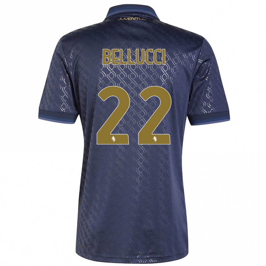 Kids Football Melissa Bellucci #22 Navy Blue Third Jersey 2024/25 T-Shirt Canada