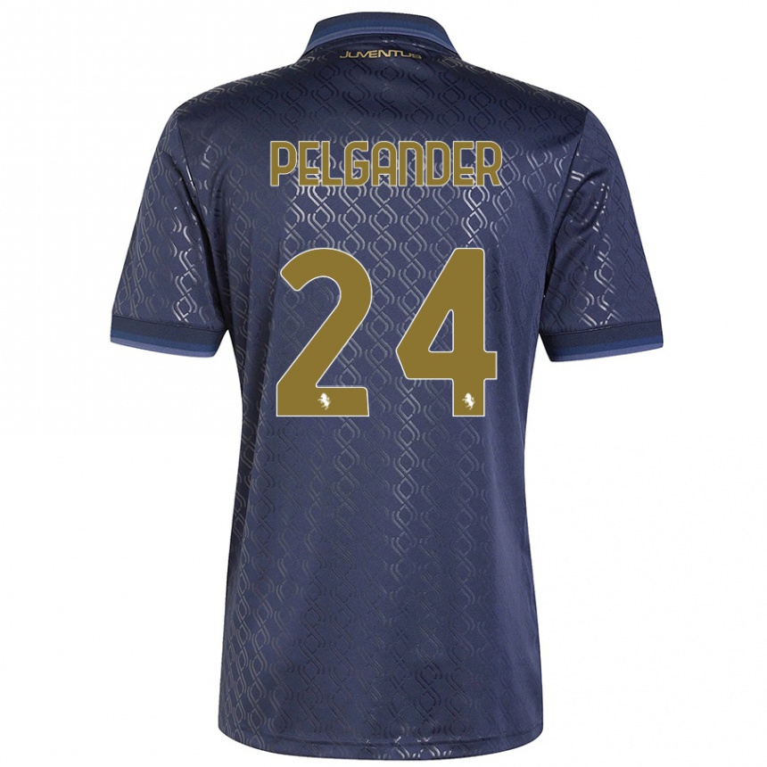 Kids Football Elsa Pelgander #24 Navy Blue Third Jersey 2024/25 T-Shirt Canada