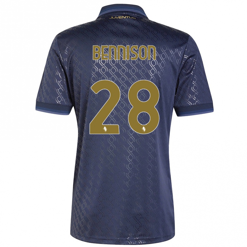 Kids Football Hanna Bennison #28 Navy Blue Third Jersey 2024/25 T-Shirt Canada