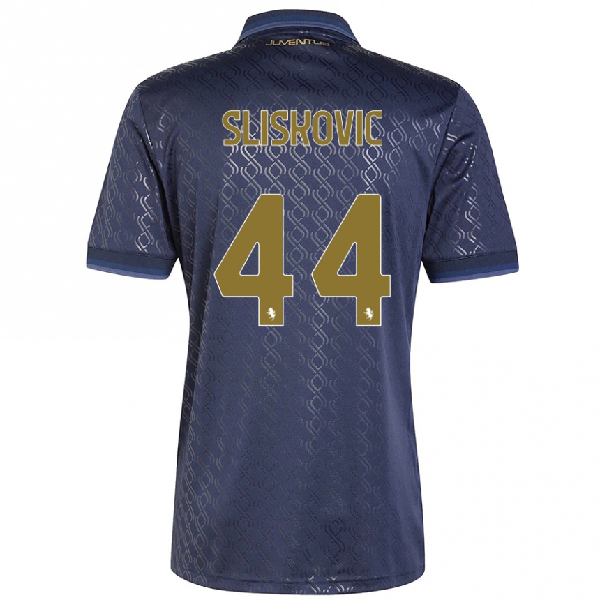 Kids Football Gloria Slišković #44 Navy Blue Third Jersey 2024/25 T-Shirt Canada