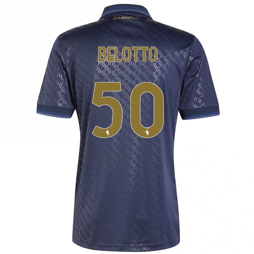 Kids Football Soledad Belotto #50 Navy Blue Third Jersey 2024/25 T-Shirt Canada