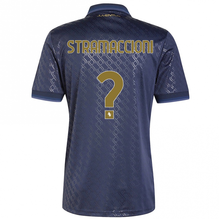 Kids Football Diego Stramaccioni #0 Navy Blue Third Jersey 2024/25 T-Shirt Canada