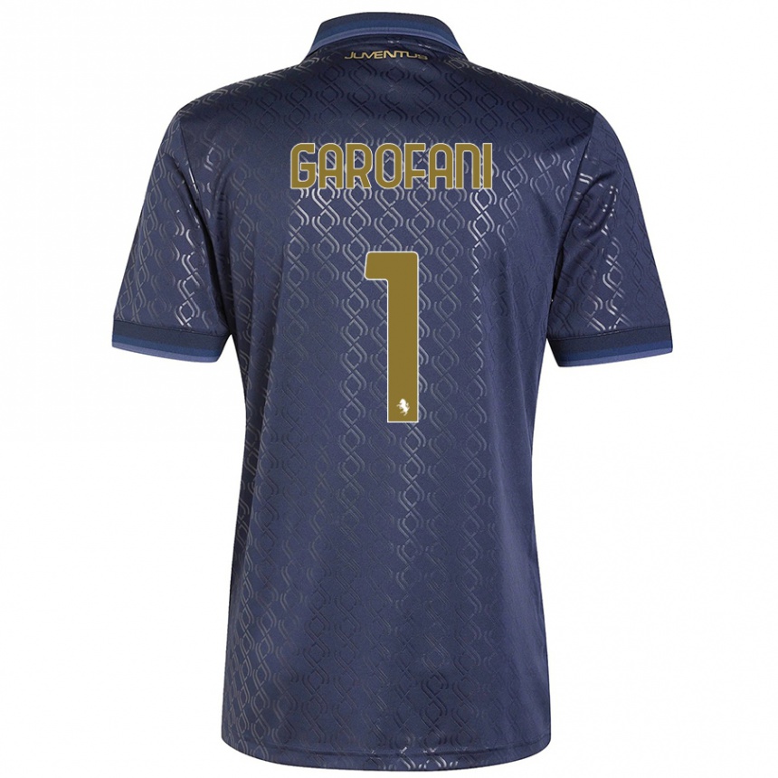 Kids Football Giovanni Garofani #1 Navy Blue Third Jersey 2024/25 T-Shirt Canada