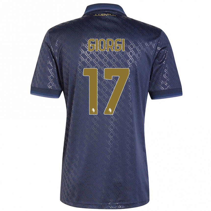 Kids Football Lorenzo Giorgi #17 Navy Blue Third Jersey 2024/25 T-Shirt Canada