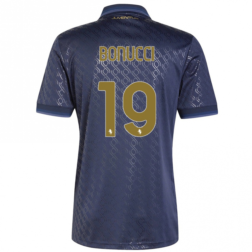 Enfant Football Maillot Leonardo Bonucci #19 Bleu Marine Troisieme 2024/25 Canada