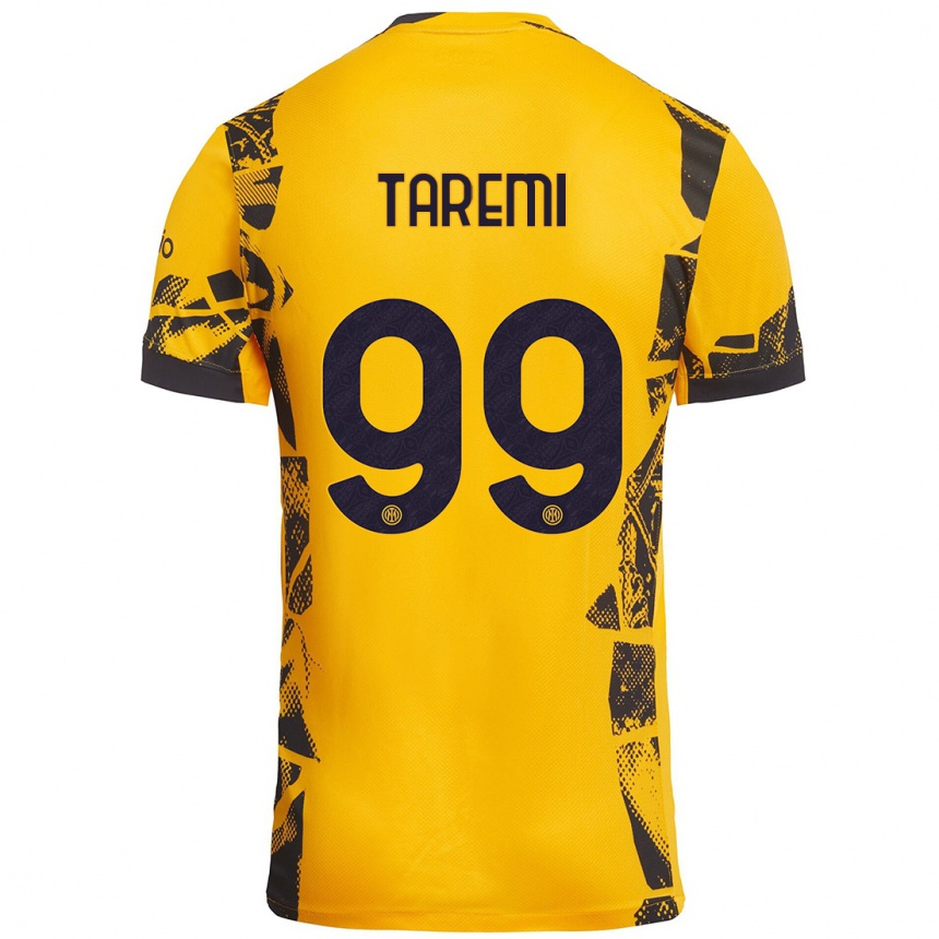 Kids Football Mehdi Taremi #99 Gold Black Third Jersey 2024/25 T-Shirt Canada