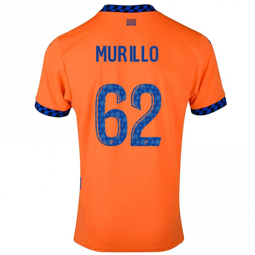 Enfant Football Maillot Amir Murillo #62 Orange Bleu Foncé Troisieme 2024/25 Canada