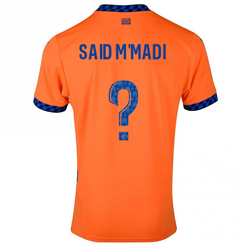 Kids Football Yakine Said M'madi #0 Orange Dark Blue Third Jersey 2024/25 T-Shirt Canada