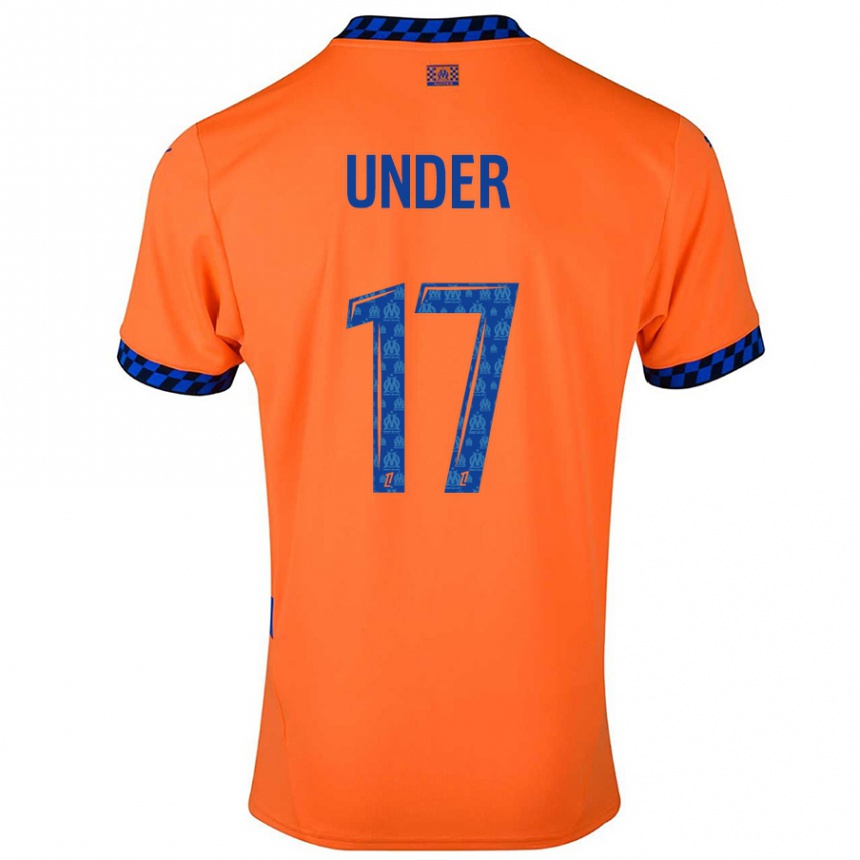 Enfant Football Maillot Cengiz Under #17 Orange Bleu Foncé Troisieme 2024/25 Canada