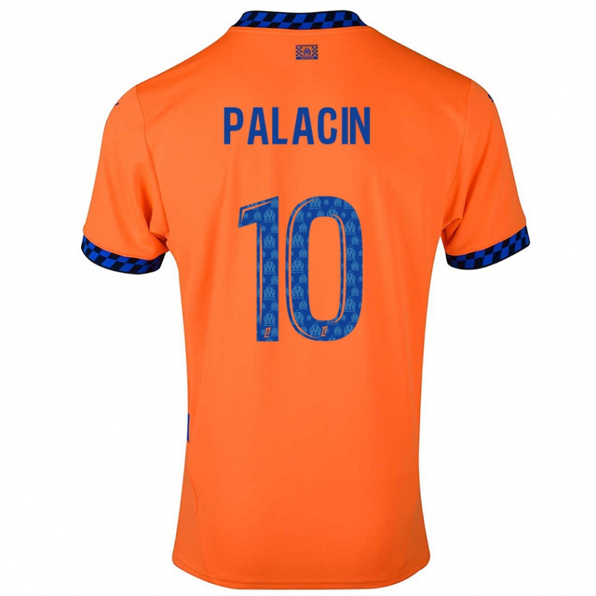 Enfant Football Maillot Sara Palacin #10 Orange Bleu Foncé Troisieme 2024/25 Canada