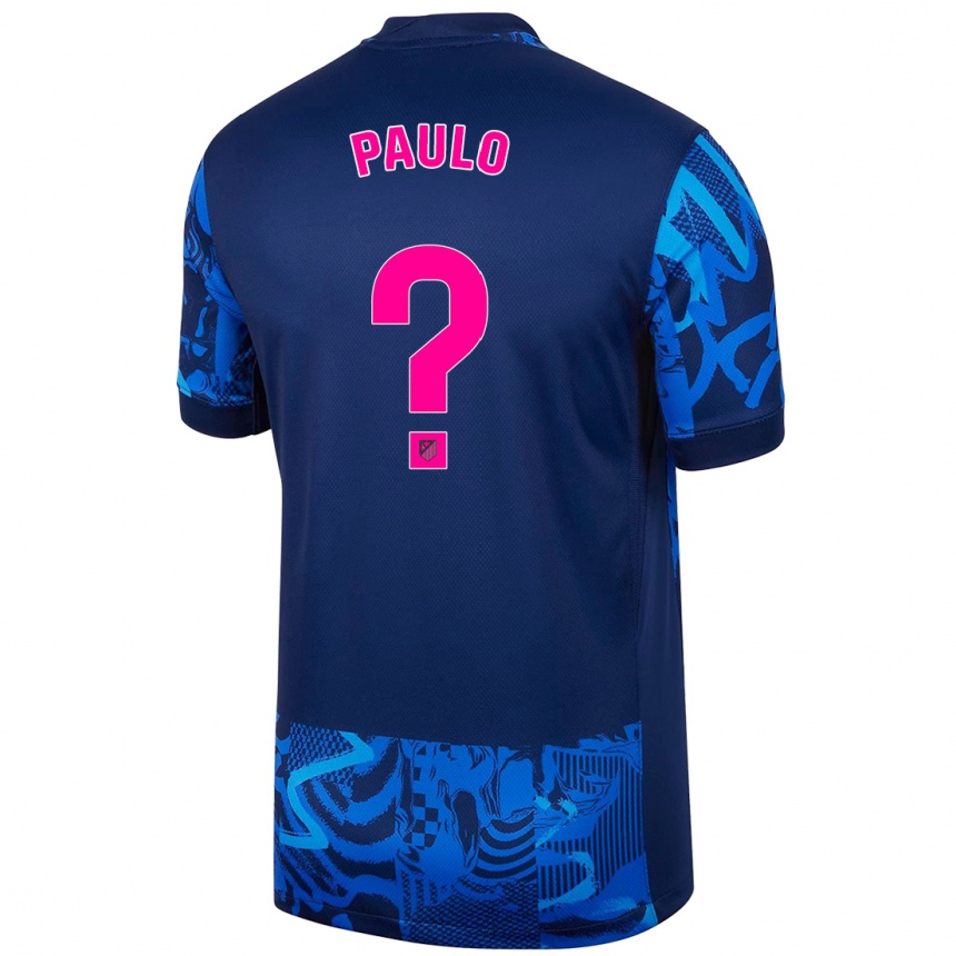 Enfant Football Maillot Marcos Paulo #0 Bleu Royal Troisieme 2024/25 Canada