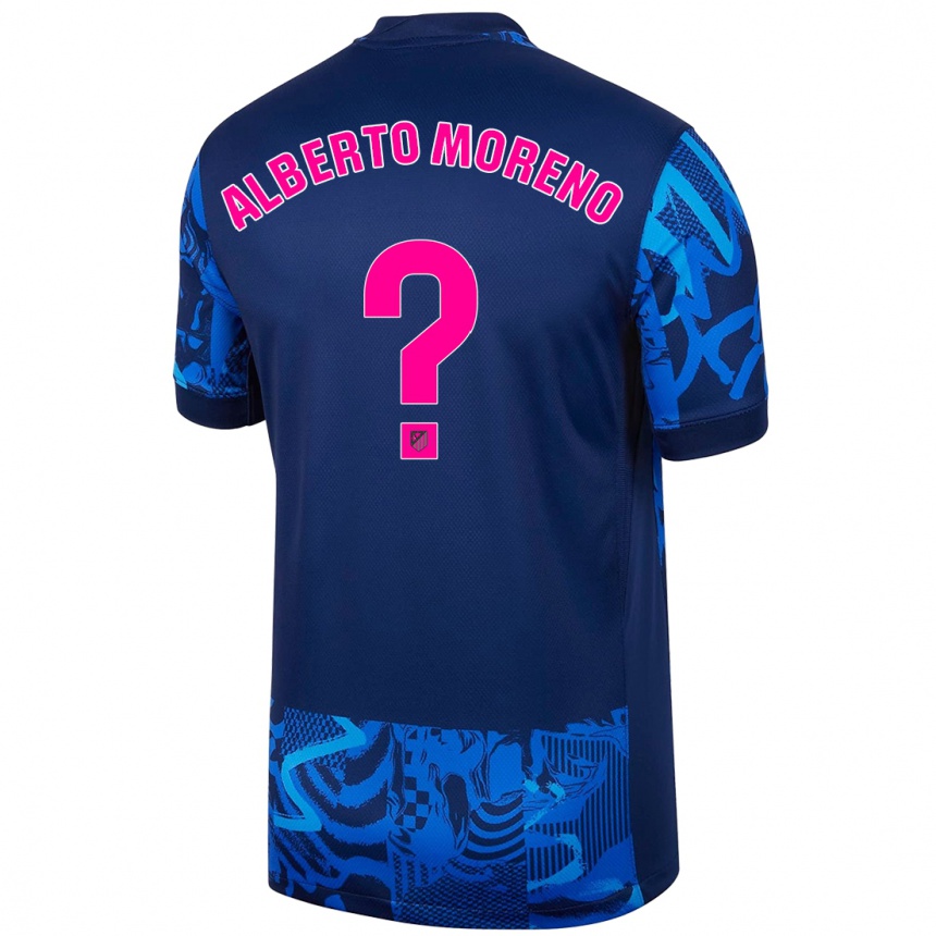 Enfant Football Maillot Alberto Moreno #0 Bleu Royal Troisieme 2024/25 Canada