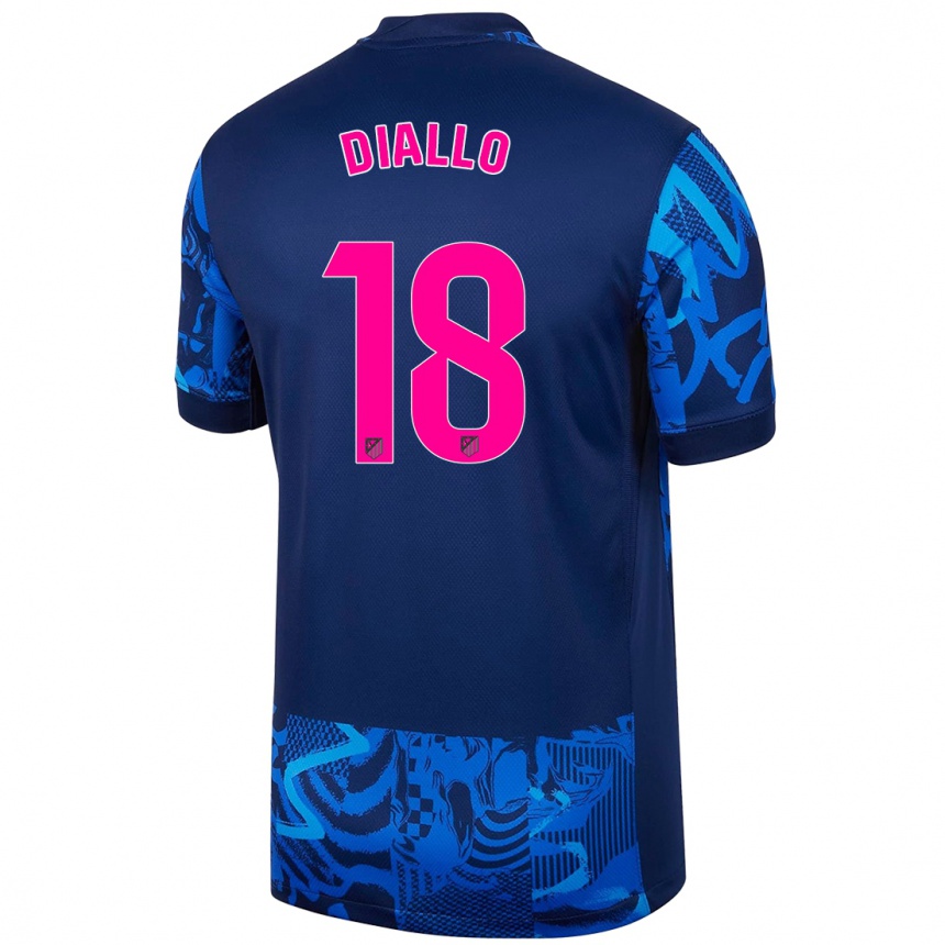 Kids Football Selu Diallo #18 Royal Blue Third Jersey 2024/25 T-Shirt Canada